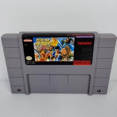 World Heroes 2 (Super Nintendo SNES) Cart Only - Tested & Working - Free Ship