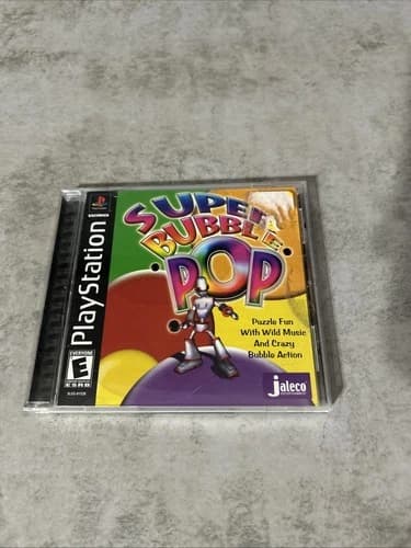 Super Bubble Pop (Sony PlayStation 1, PS1) Complete CIB W/ Reg Card Tested