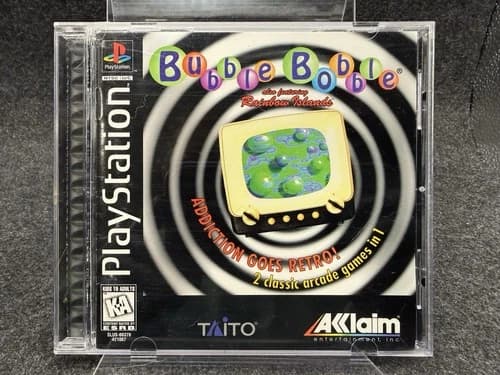 Bubble Bobble: Also Featuring Rainbow Islands (Sony PlayStation 1) CIB TESTED