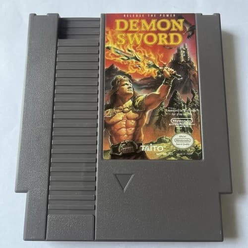 Demon Sword (Nintendo NES, 1989) Loose - Tested & Working
