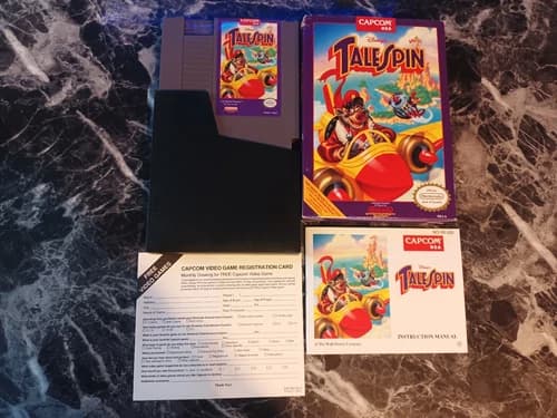 TaleSpin Nintendo NES Complete CIB W/ Reg Card Great Condition