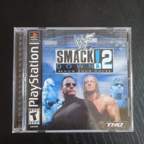 WWF SmackDown! 2 Know Your Role THQ PlayStation 1 PS1 NTSC-U/C 2000 CIB TESTED