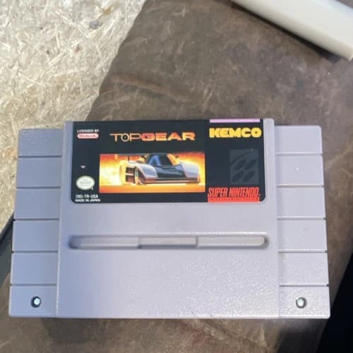 Kemco Top Gear Racing Super Nintendo SNES NTSC-U/C Top Gear Racing Series