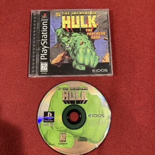 CIB Incredible Hulk: The Pantheon Saga (Sony PlayStation 1 PS1, 1997) *TESTED*