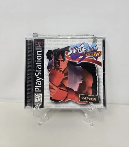 Street Fighter EX Plus Alpha Fighters Edge PS1 TESTED PlayStation Black Label
