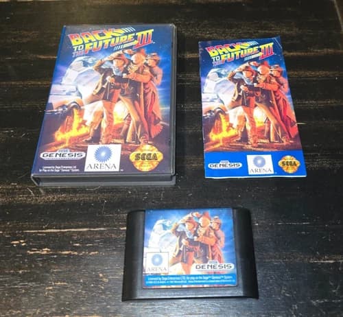 Back to the Future Part III Sega Genesis Complete Cart Case Manual Tested