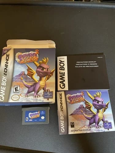 Spyro 2: Season of Flame (Nintendo Game Boy Advance, 2002) Game Box Manual