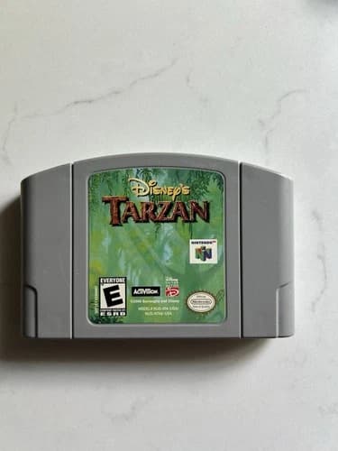 Nintendo 64 Disney's Tarzan Game Cartridge 2000, N64, Tested Working