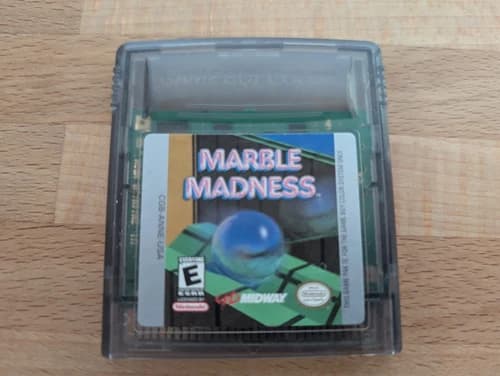 Nintendo Gameboy Color Marble Madness Video Game Works