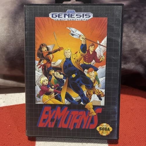 Ex-Mutants Sega Genesis Authentic Cartridge CIB Complete With Manual