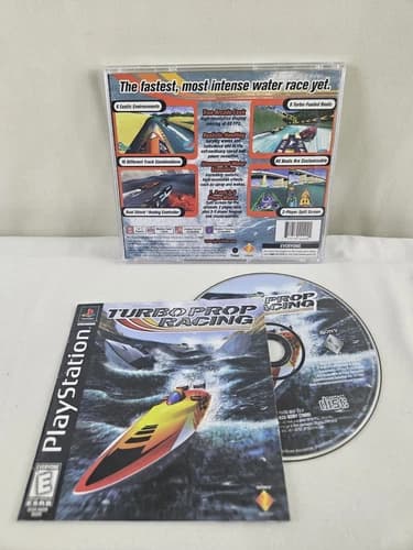 Turbo Prop Racing -Sony PlayStation 1 PS1- CIB Complete Tested Video Game