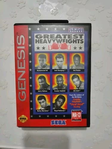 Greatest Heavyweights Sega Genesis 1993 Complete with Manual(Fast Shipping)