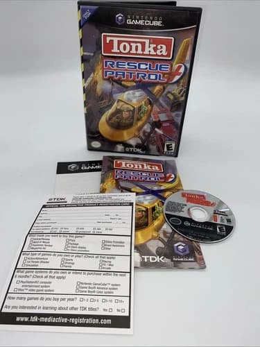 Tonka Rescue Patrol GameCube CIB Complete W/ Manual Registration Insert