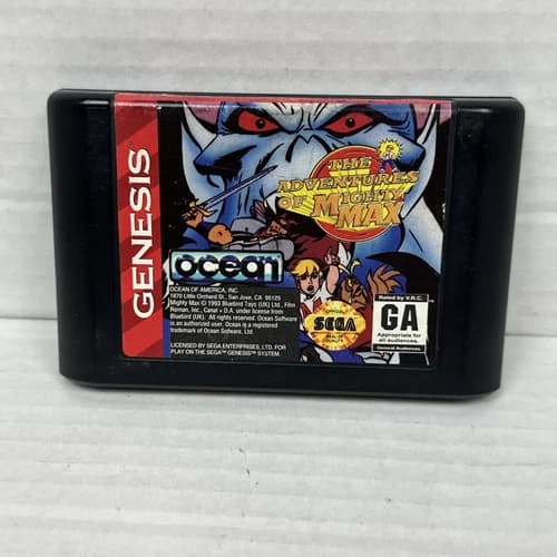 The Adventures of Mighty Max Sega Genesis Cartridge only Tested