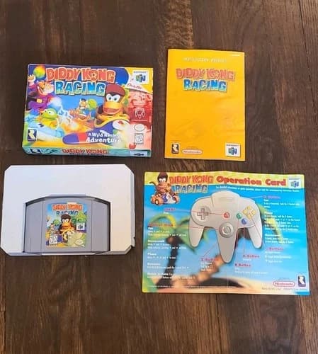 Diddy Kong Racing CIB - Nintendo 64 N64 - 100% Complete W/ Box, Manual, Inserts