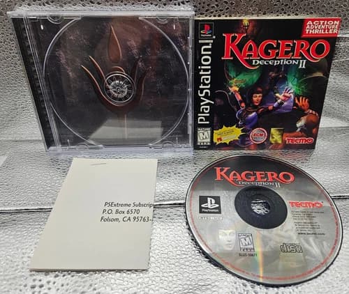Kagero: Deception II 2 ( Sony PlayStation 1 PS1 ) CIB W/ Reg Cards - Tested