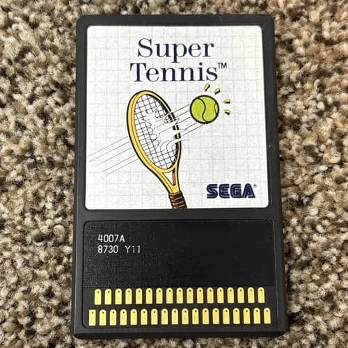 Super Tennis - Sega MASTER SYSTEM Card Only Free Ship