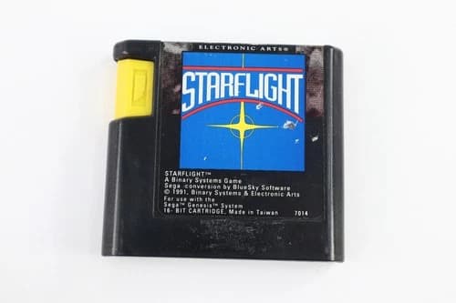 Starflight Star Flight Sega Genesis Cartridge Only Tested