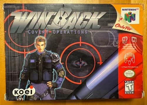 WinBack Covert Operations Nintendo 64 N64 CIB Complete Box Manual Koei NUS-006