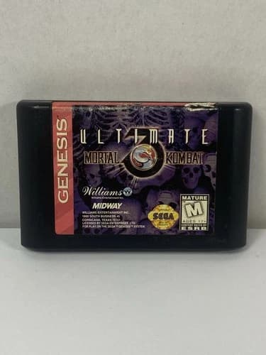 Ultimate Mortal Kombat 3 (Sega Genesis, 1996) Authentic Game Cartridge