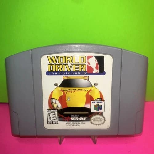 World Driver Championship Nintendo 64 1999 Tested *Authentic*N64 Polished Pins