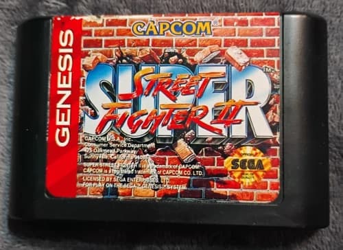 Sega Genesis - Super Street Fighter 2 (1994) - Game Cartridge Only
