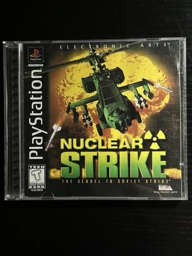 1997 Nuclear Strike Sony PlayStation 1 PS1 Electronic Arts Action Video Game