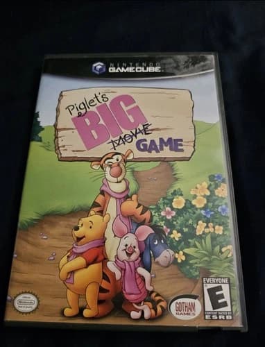 Piglets Big Game - Nintendo GameCube Complete In Box W/ Manual
