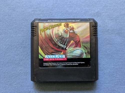 Jack Nicklaus' Power Challenge Golf Sega Genesis, 1993 Cartridge Only Tested