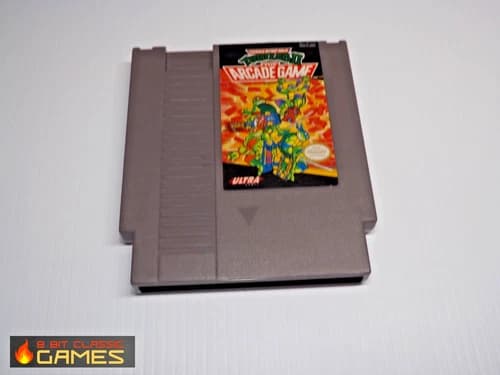 Teenage Mutant Ninja Turtles II Arcade Game WORN GAME ONLY - NINTENDO NES - 526a