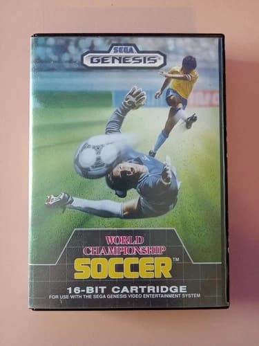 World Championship Soccer - Sega Genesis Tested CIB