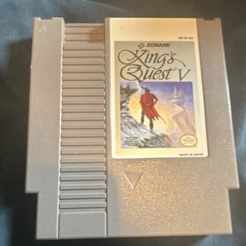 Konami King's Quest V (Nintendo NES, Game Cartridge) tested working