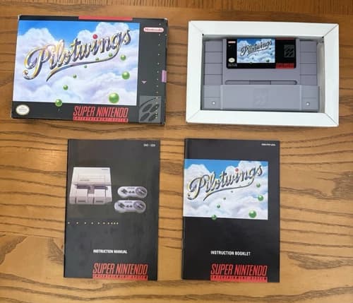 Pilotwings (Nintendo SNES) Complete in Box Authentic Tested