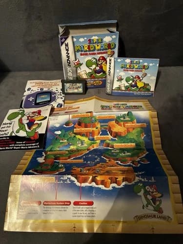 Nintendo Game Boy Advance Super Mario Advance 2 CIB missing Cart holder