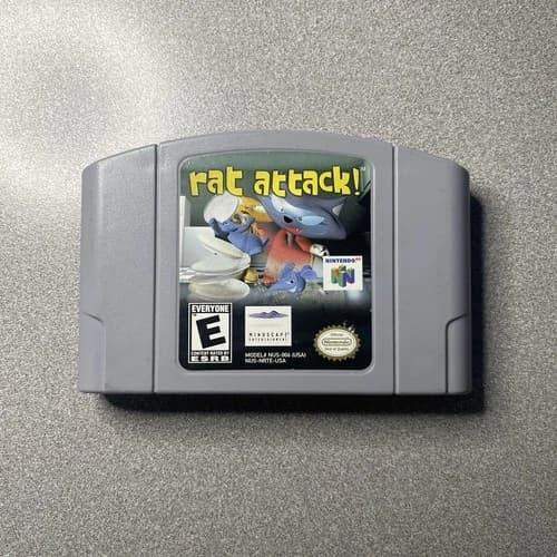Rat Attack! Nintendo 64 N64 Authentic - Works Great!