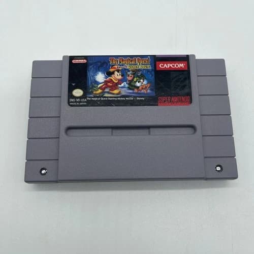 The Magical Quest starring Mickey Mouse (Super Nintendo SNES, 1992) Tested VG