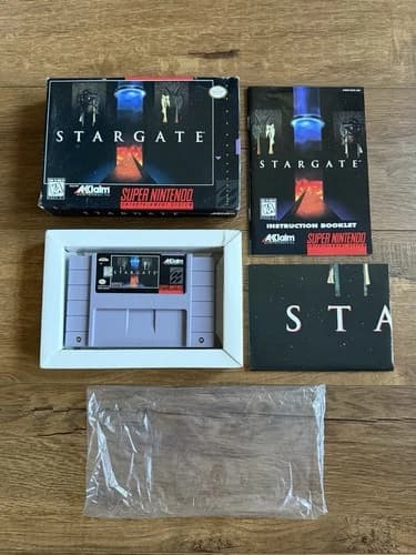 Stargate Super Nintendo SNES Authentic Complete In Box Cib Fast Shipping!