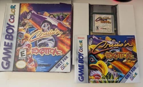 Cruis'n Exotica (Nintendo Game Boy Color, 2000) CIB Crusin Exotica