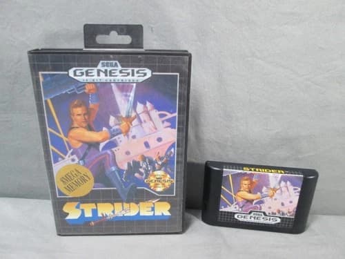 Sega Genesis STRIDER Video Game Cartridge TESTED 1990