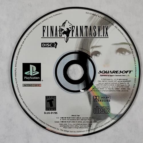 Final Fantasy IX [Greatest Hits] Disc 2 of 4 - Loose Sony PS1 Playstation 1 Disc