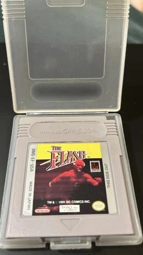 The Flash 1991 Nintendo Game Boy Tested Working Clean Label Check pictures