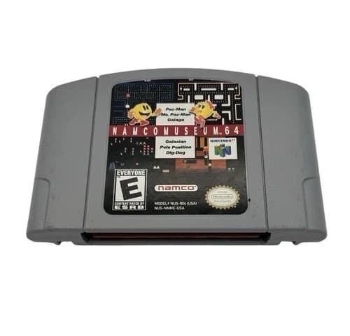 Namco Museum N64 Nintendo 64 Game Cartridge Clean Pins Authentic Retro