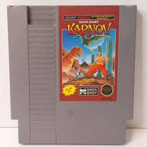 Karnov NES Nintendo Data East Authentic Tested Working Original Cartridge Only