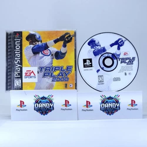Triple Play 2000 PS1 CIB W/ Manual - Tested - PlayStation