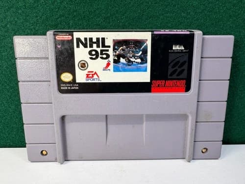 NHL 95 (Super Nintendo SNES, 1994) Authentic. Working.