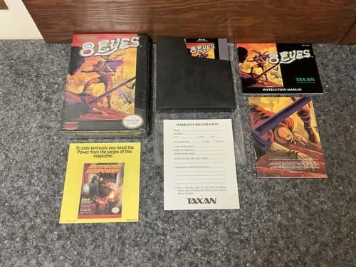 8 Eyes (Nintendo Entertainment System, NES 1989) Complete In Box