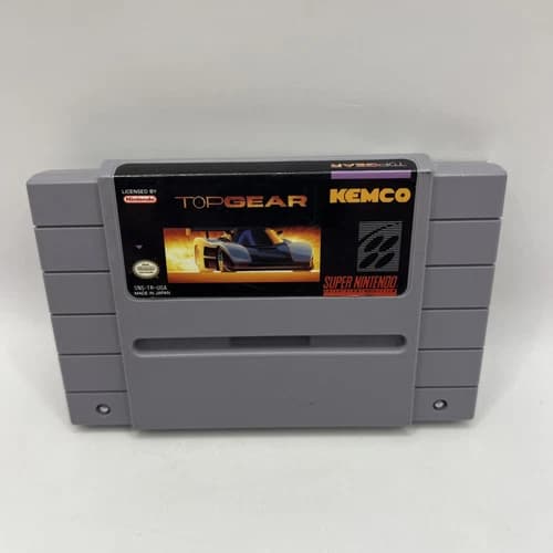 Top Gear (Super Nintendo Entertainment System, 1992) Authentic