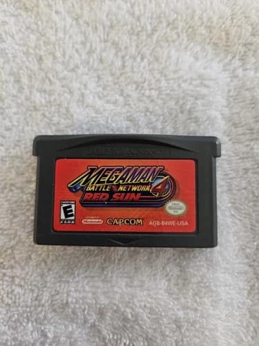 Mega Man Battle Network 4: Red Sun (Nintendo Game Boy Advance, 2004) - Authentic