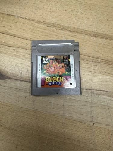 Kirby's Block Ball Gameboy Game (Game Only) Nintendo Tested Works LABEL WEAR