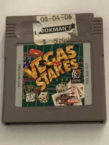 Vegas Stakes Nintendo Gameboy GB Cartridge Only Tested Working *FREE SHIPPING*